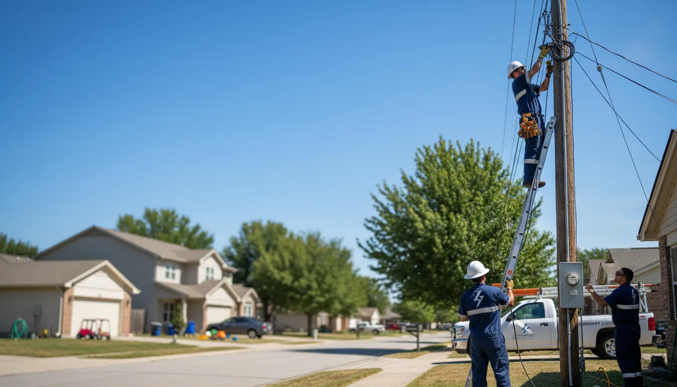 Residential electrician providing installation services in Forest Hill, WV